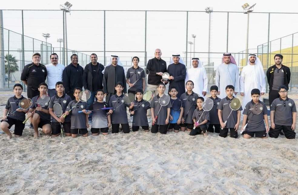 Outdoor sand badminton court UAE