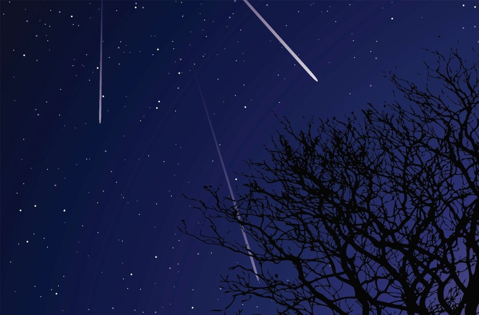 Supermoon and Quadrantids at Al Qudra