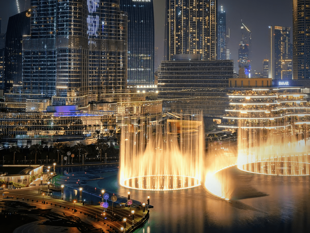 Dubai Fountain evening show