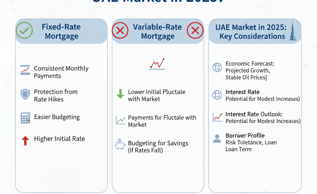 Mortgage options in the UAE: fixed vs variable rates
