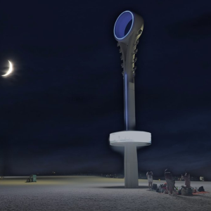 Night swim at Umm Suqeim Beach