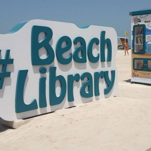 Beach libraries in Dubai